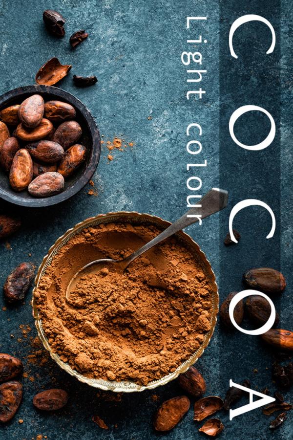 Light cocoa powder